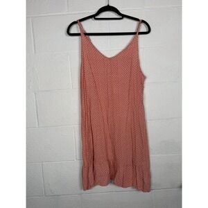 Roxy Women's Dress Medium NWT Coral Boho Sundress Spaghetti Strap Mini Beach